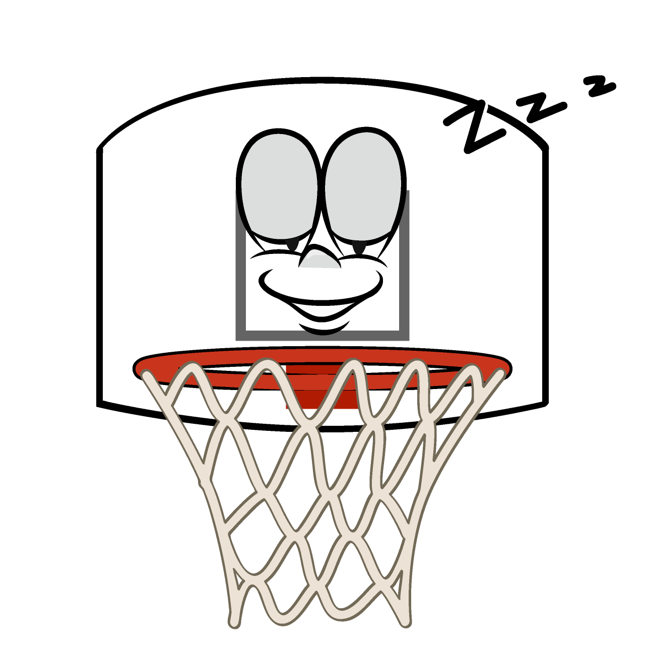 Sleeping Basketball Goal