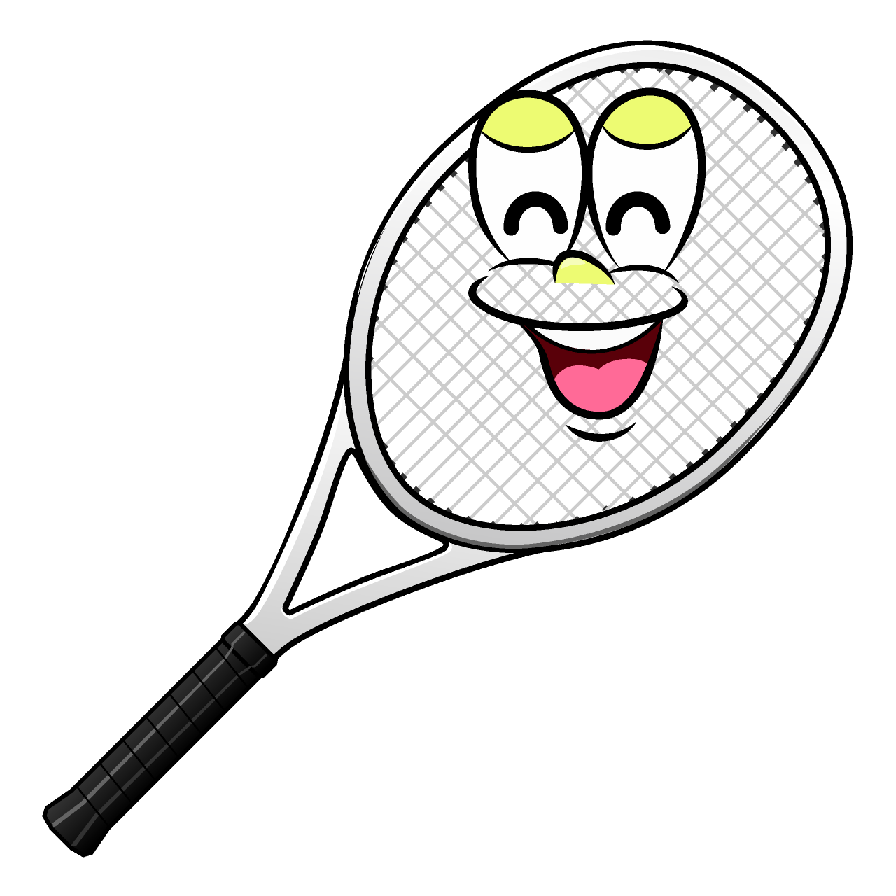 Smiling Tennis Racket