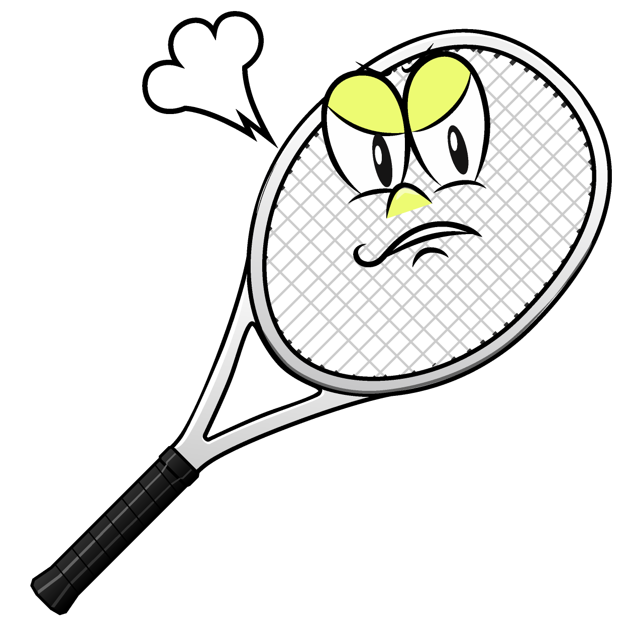 Angry Tennis Racket