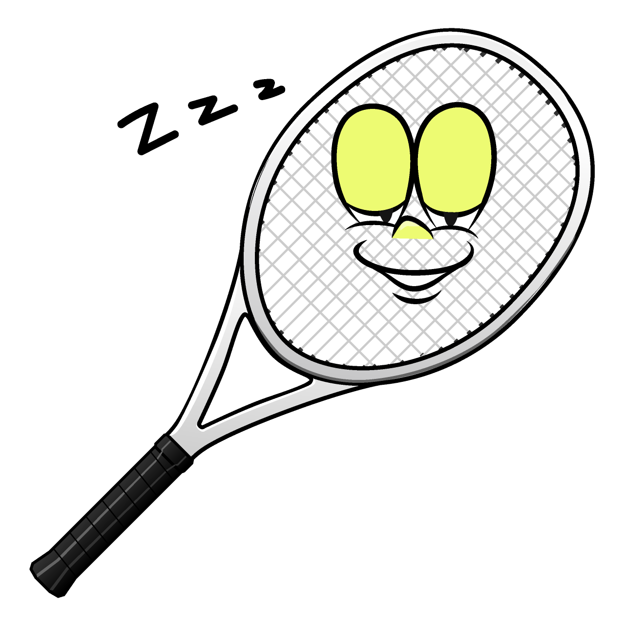 Sleeping Tennis Racket