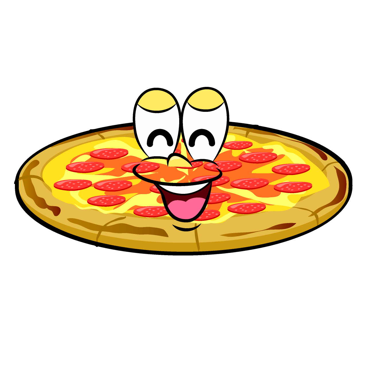Smiling Pepperoni Pizza