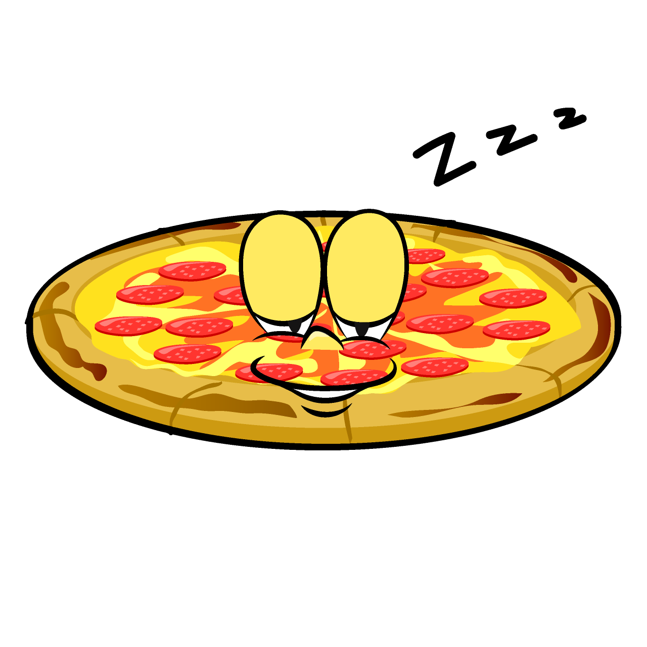 Sleeping Pepperoni Pizza