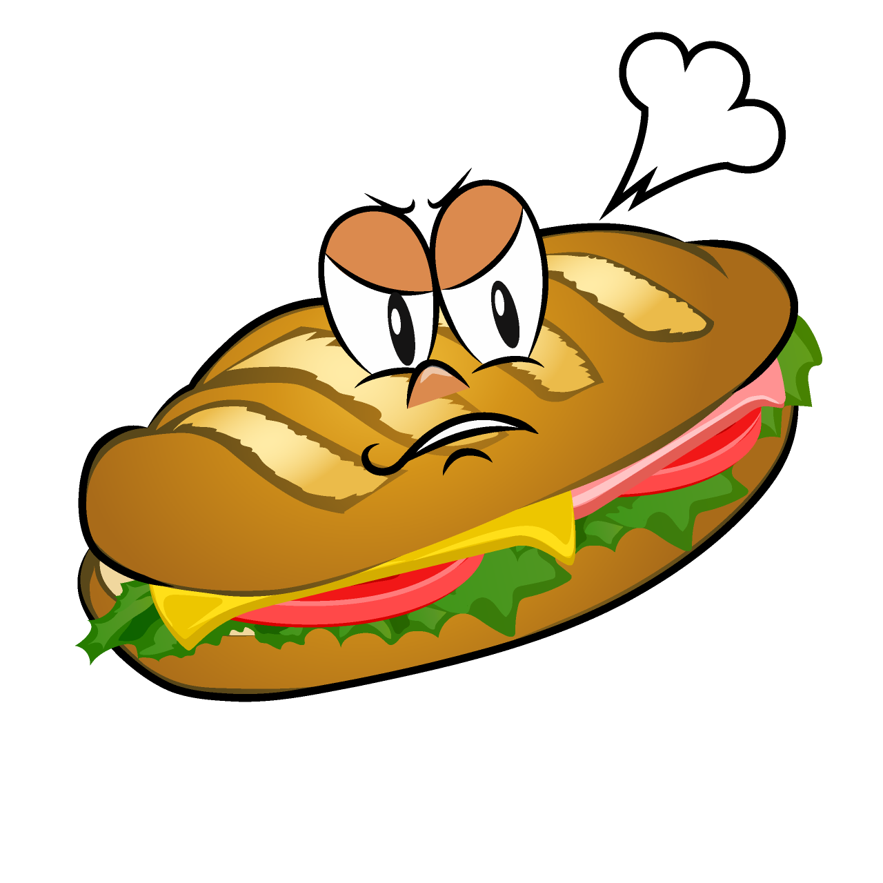 Angry Baguette Sandwich