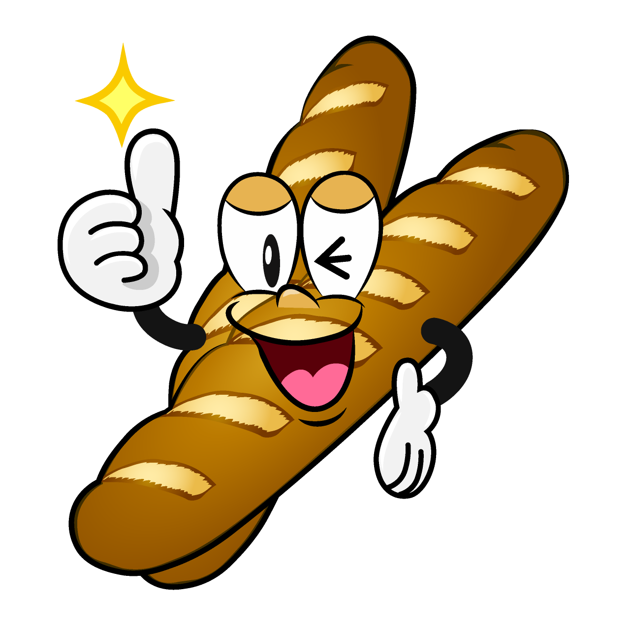 Thumbs up Baguette