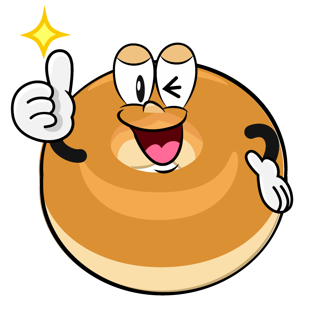 Thumbs up Bagel