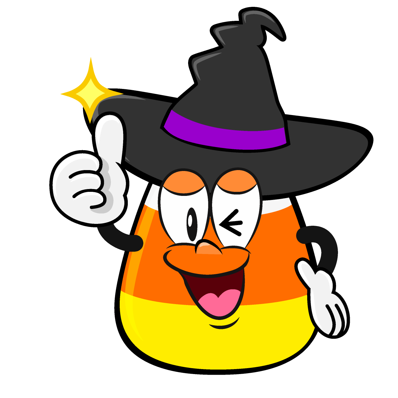 Thumbs up Candy Corn