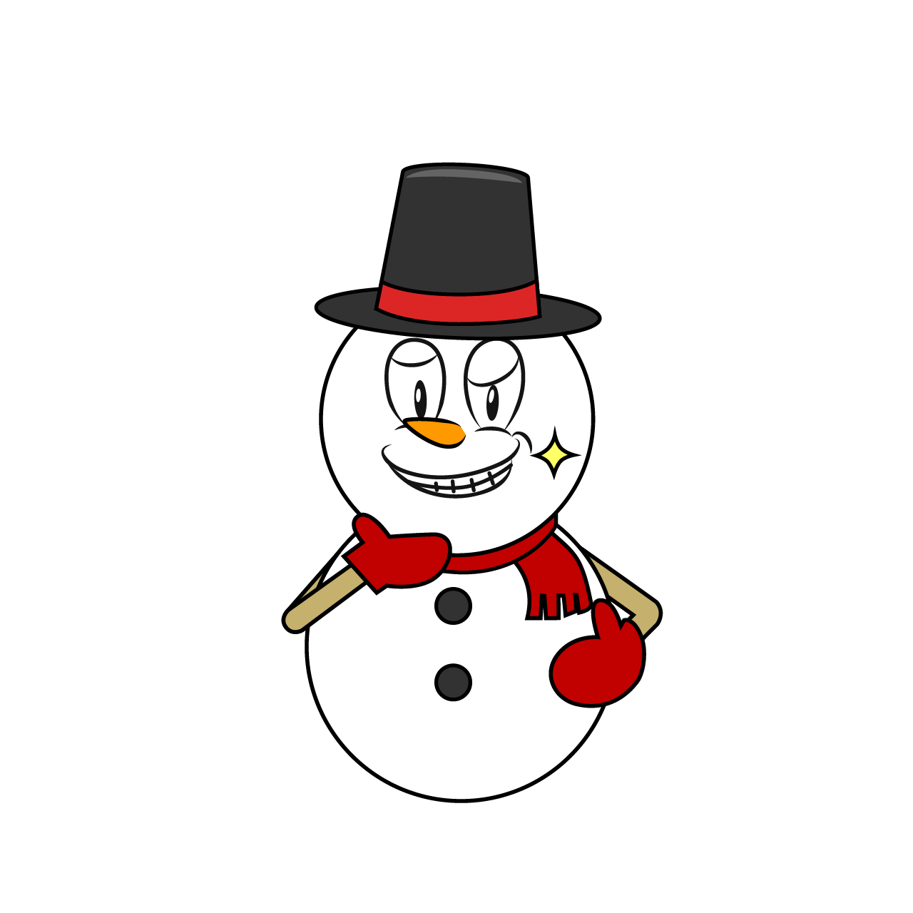 Grinning Snowman