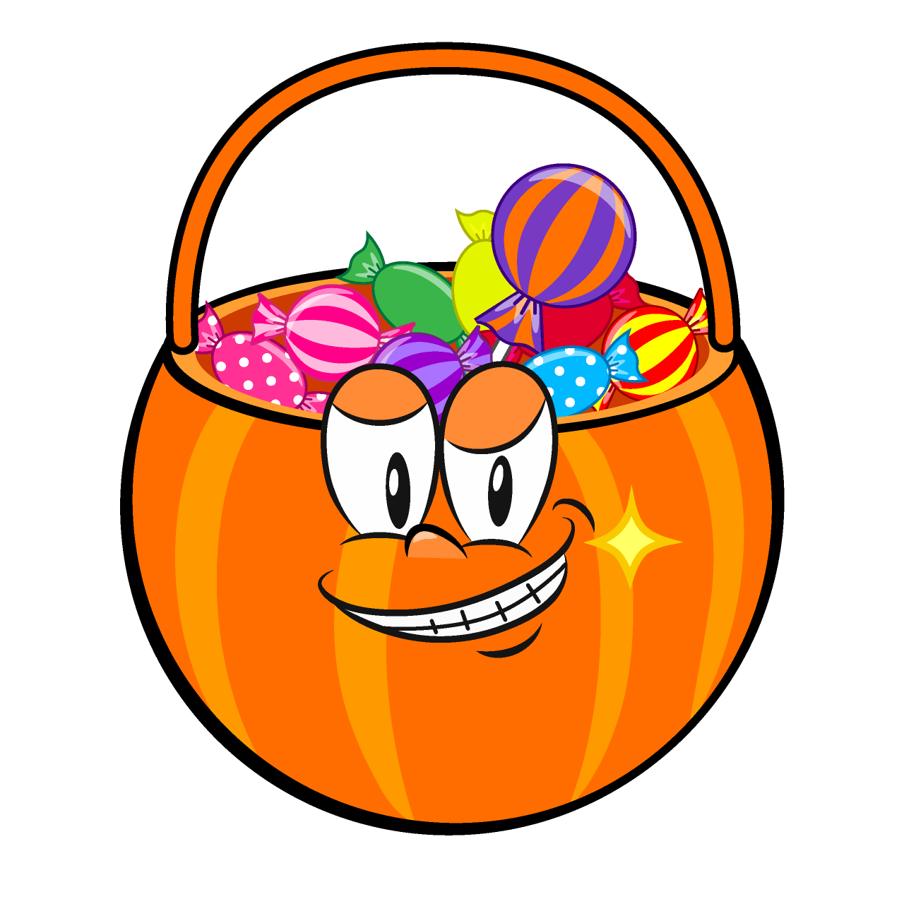 Grinning Halloween Candy