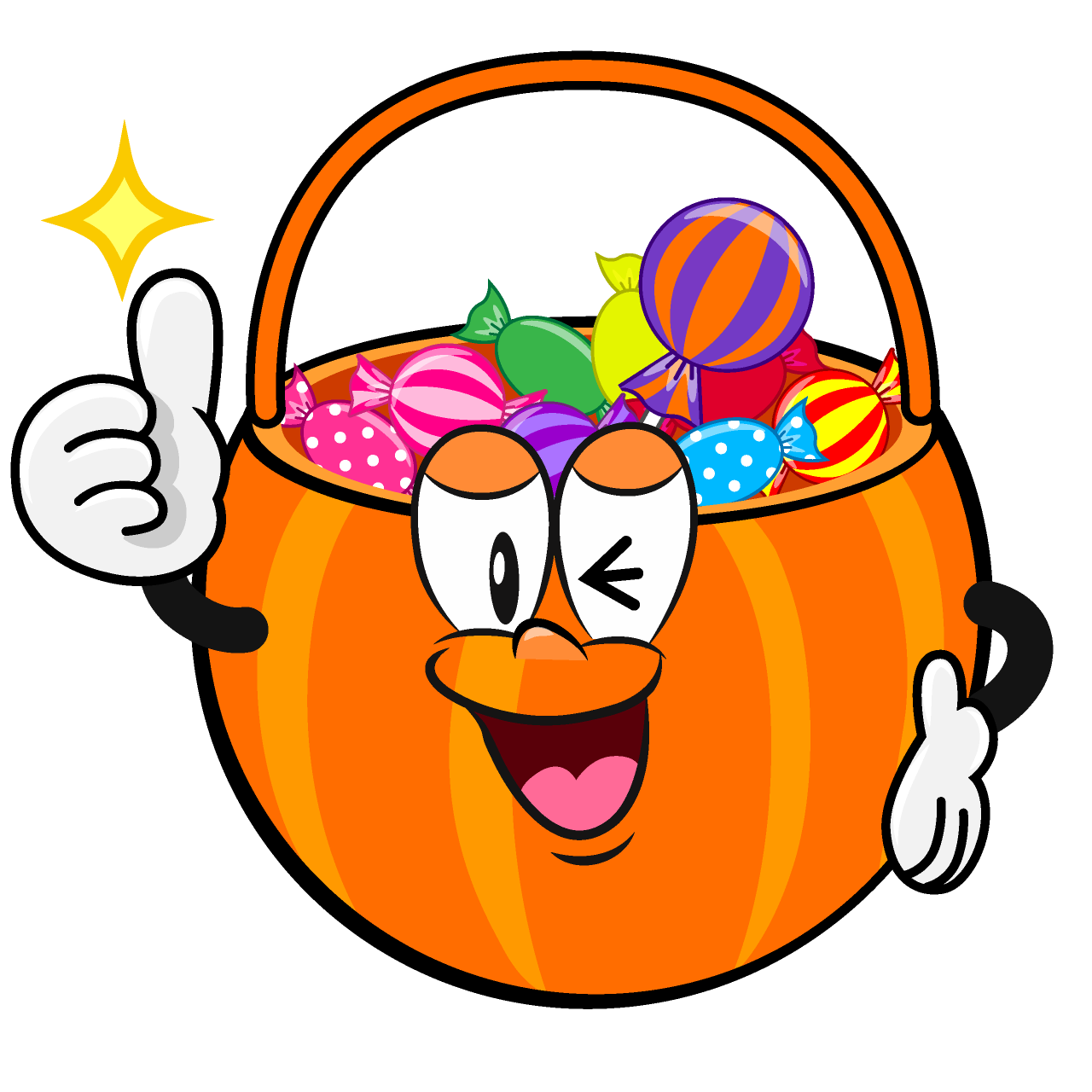 Thumbs up Halloween Candy