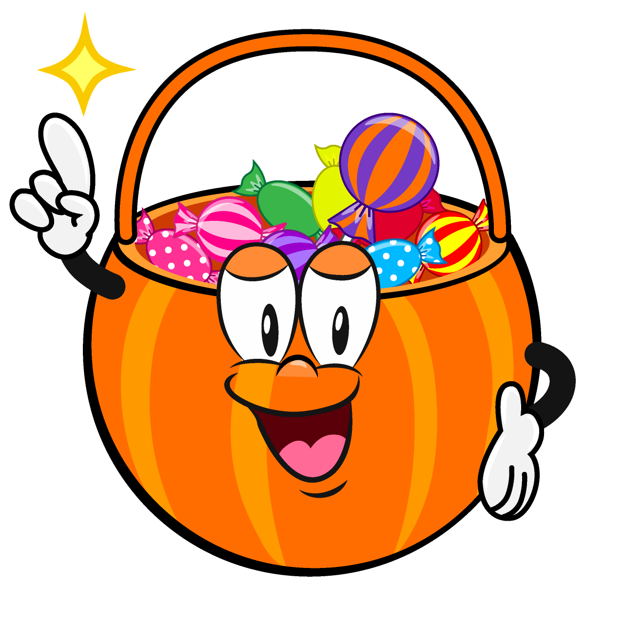 Posing Halloween Candy