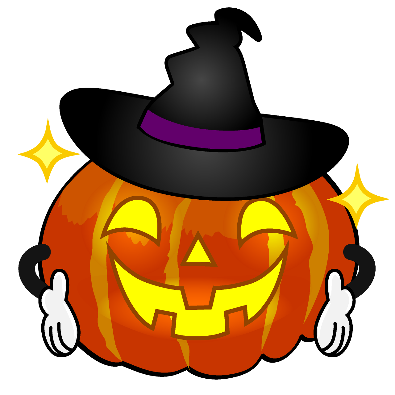 Glitter Witch Pumpkin
