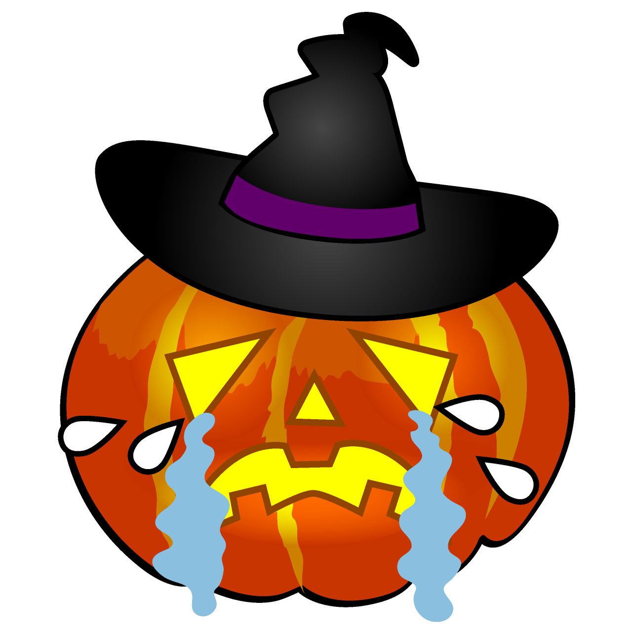 Crying Witch Pumpkin