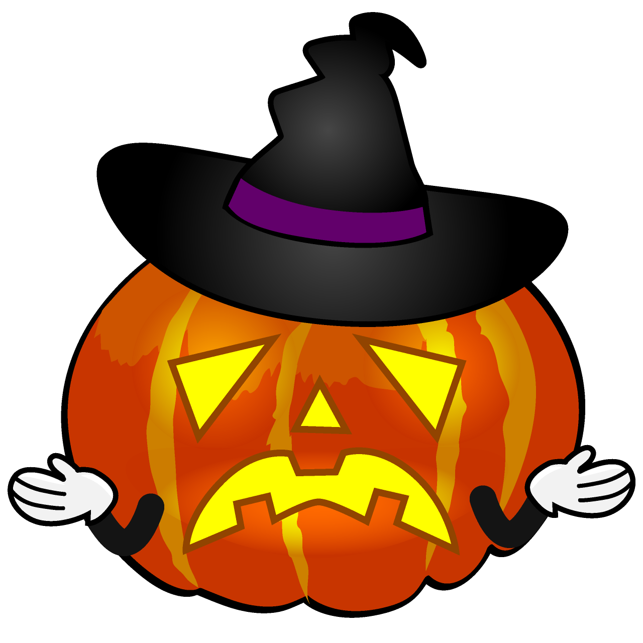 Troubled Witch Pumpkin