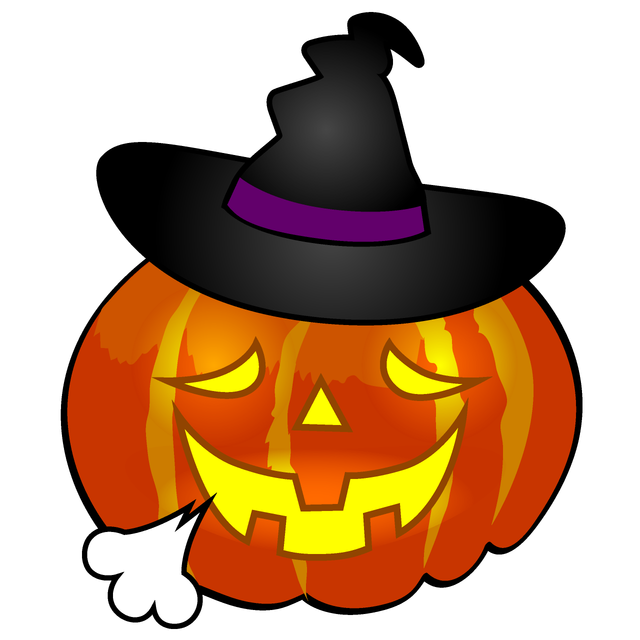 Relaxing Witch Pumpkin