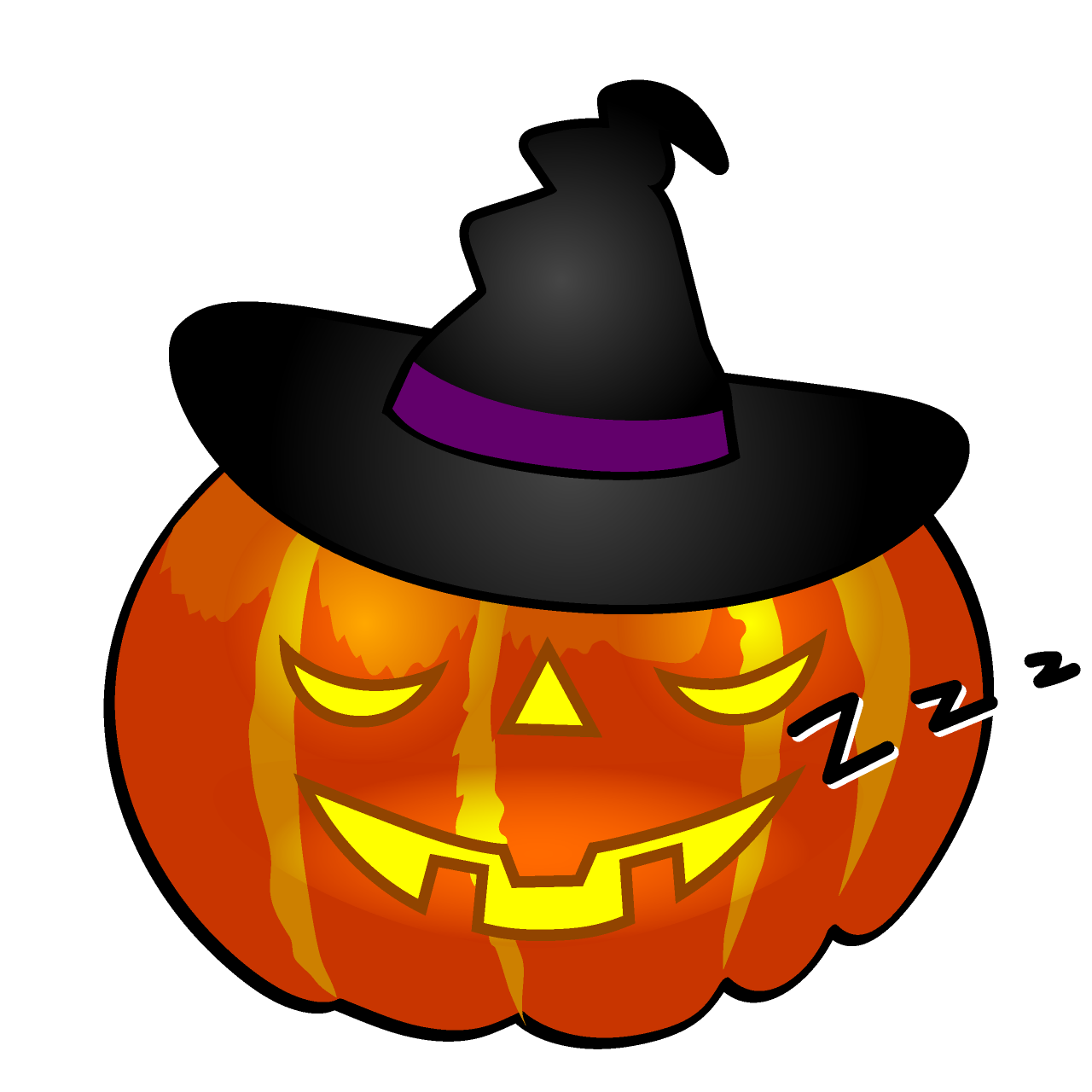 Sleeping Witch Pumpkin