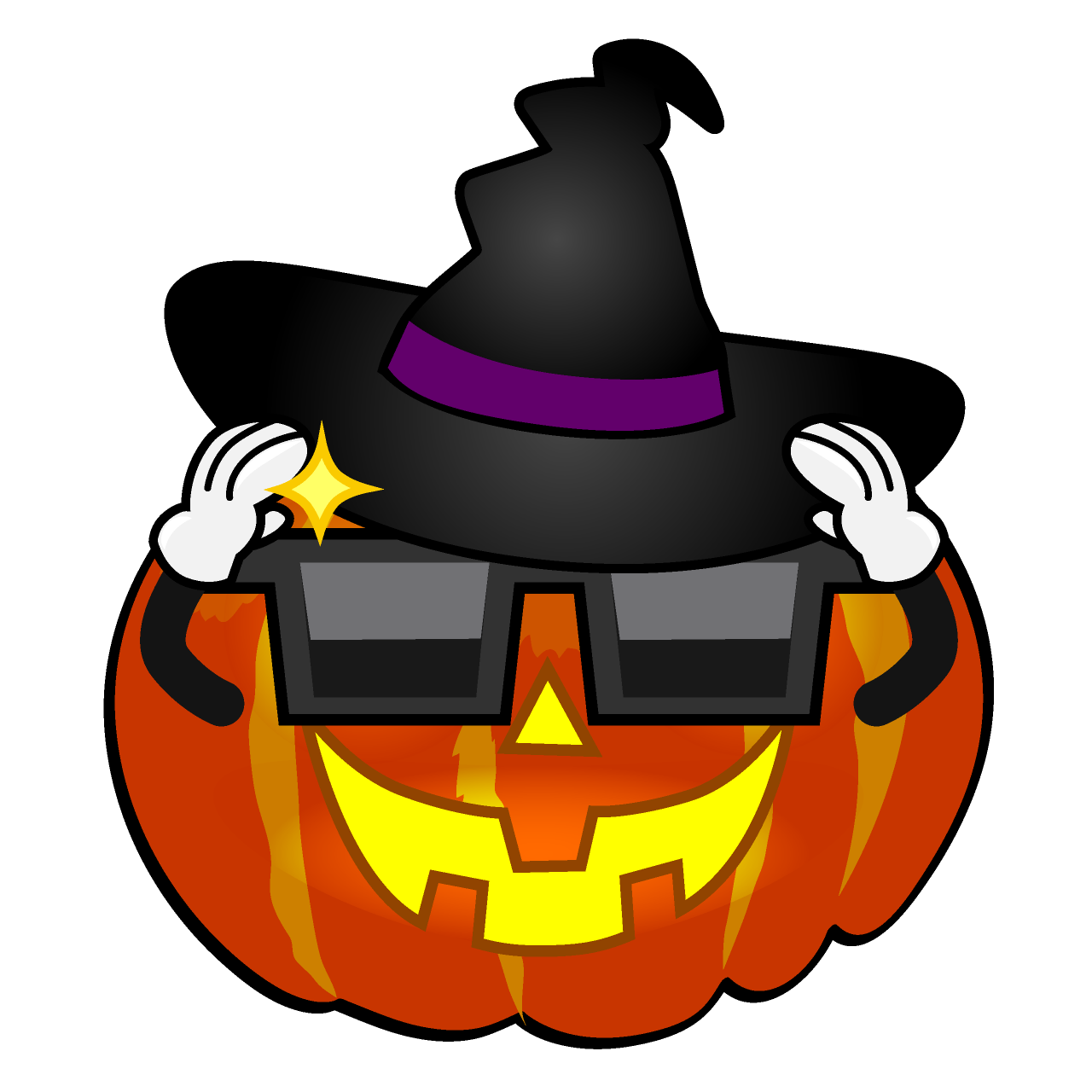 Cool Witch Pumpkin
