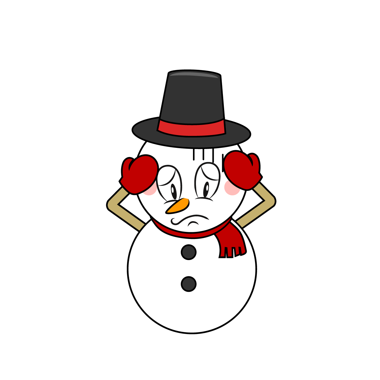 Depressed Snowman