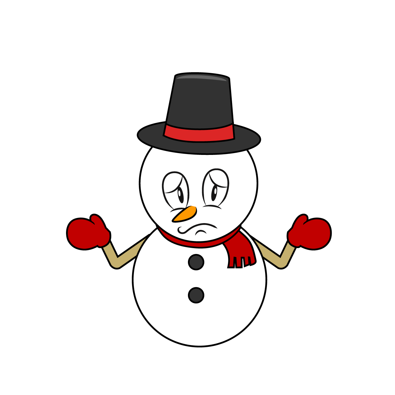 Troubled Snowman
