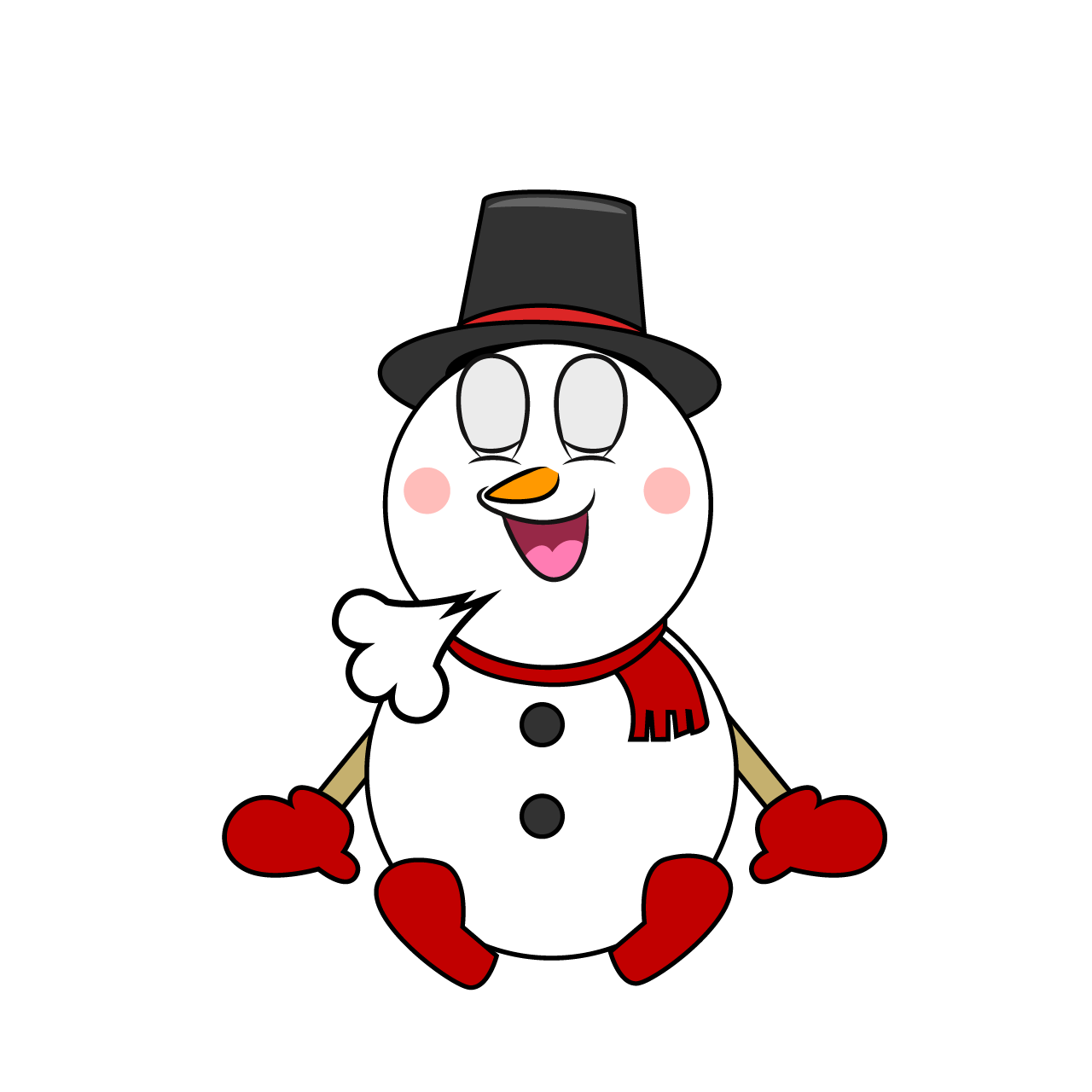 Relaxing Snowman
