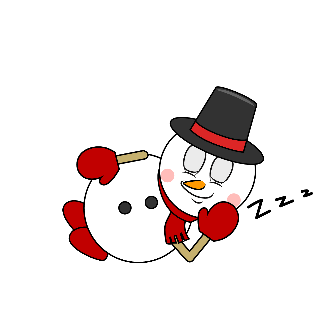 Sleeping Snowman