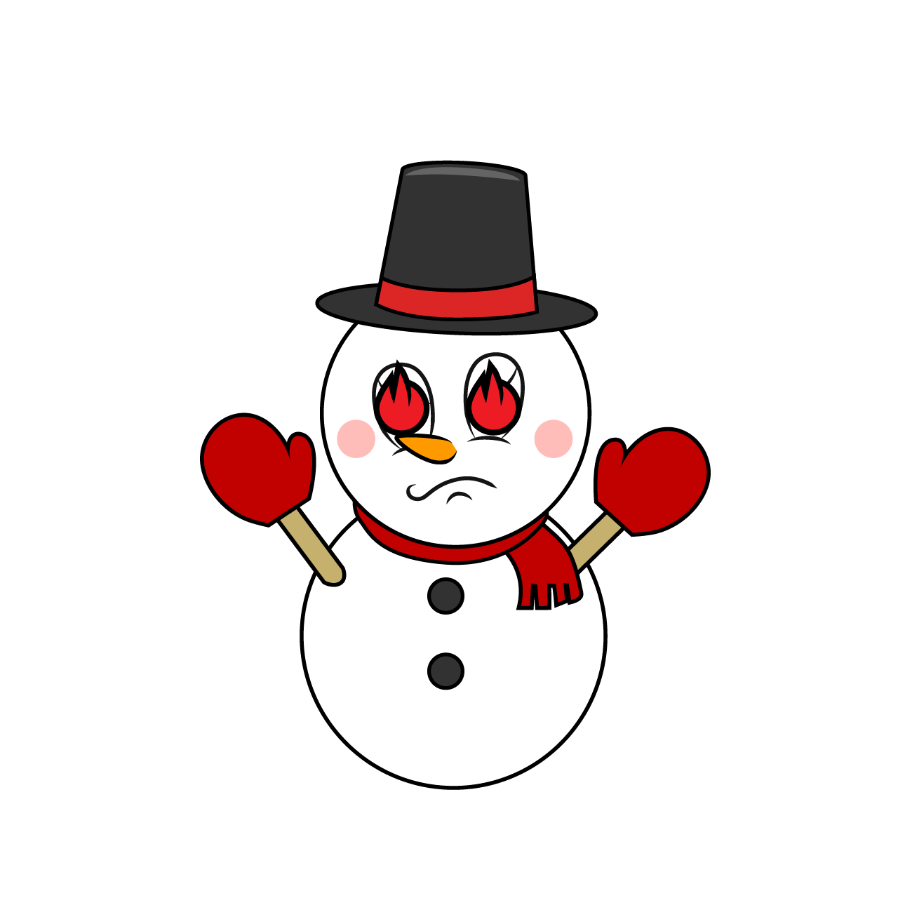 Enthusiastic Snowman