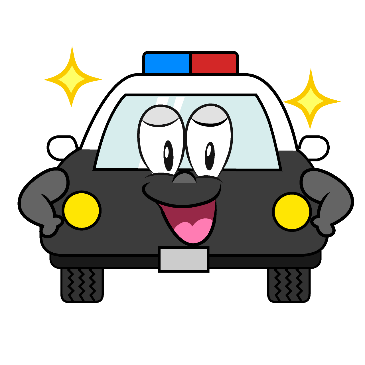 Glitter Police Car