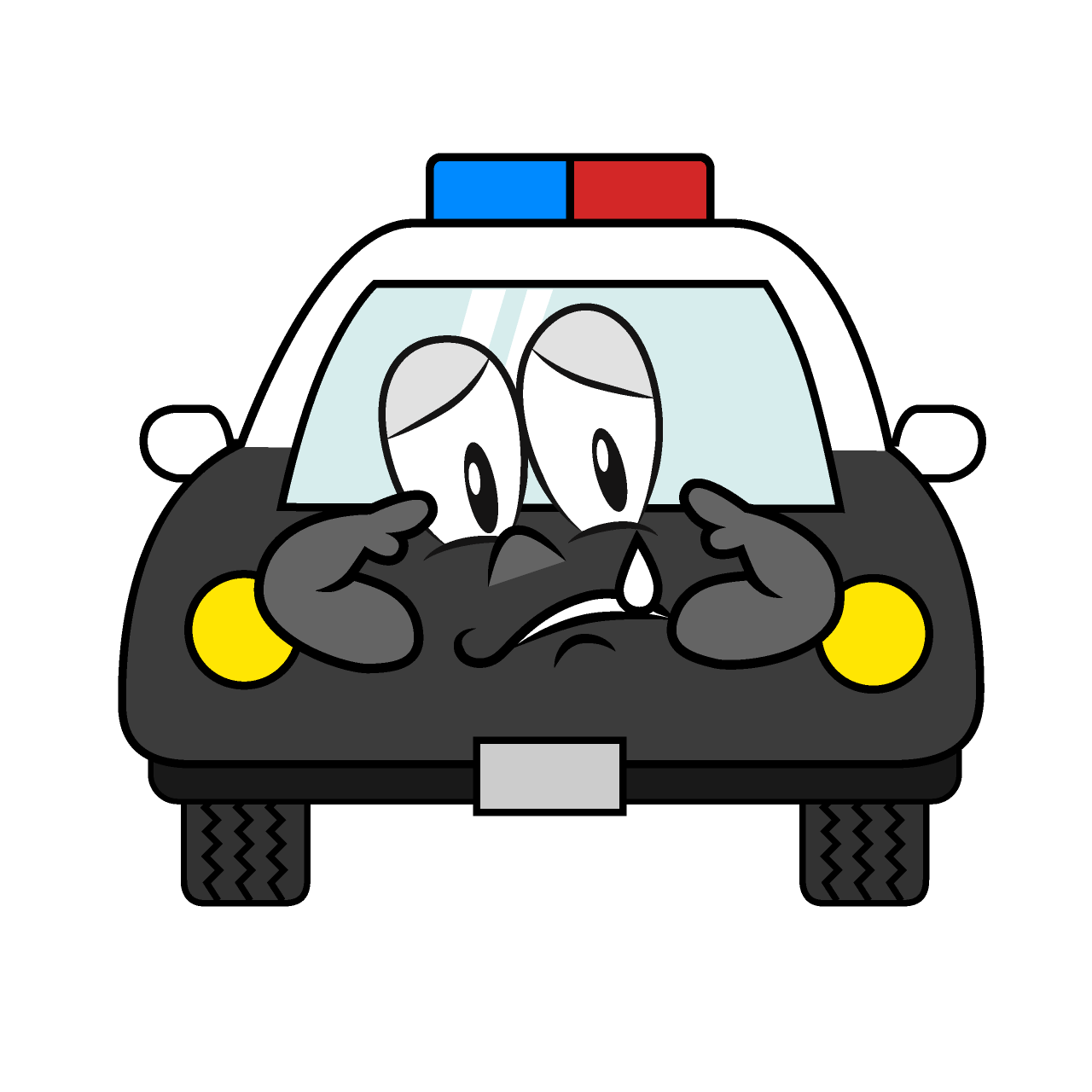 Sad Police Car