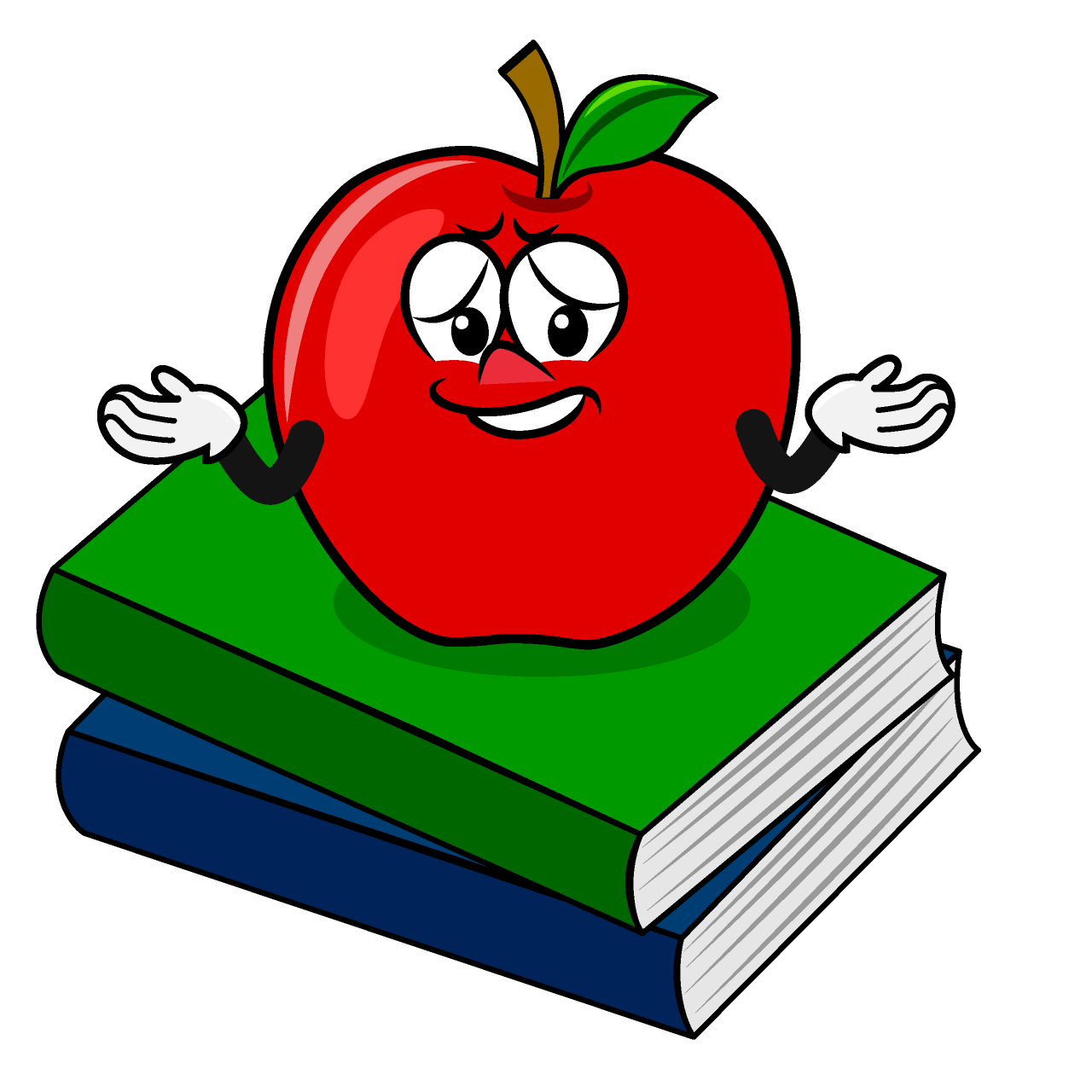 Troubled Apple and Book