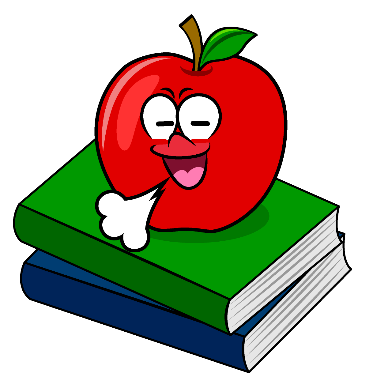 Relaxing Apple and Book