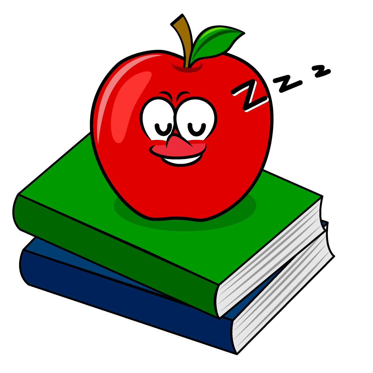 Sleeping Apple and Book