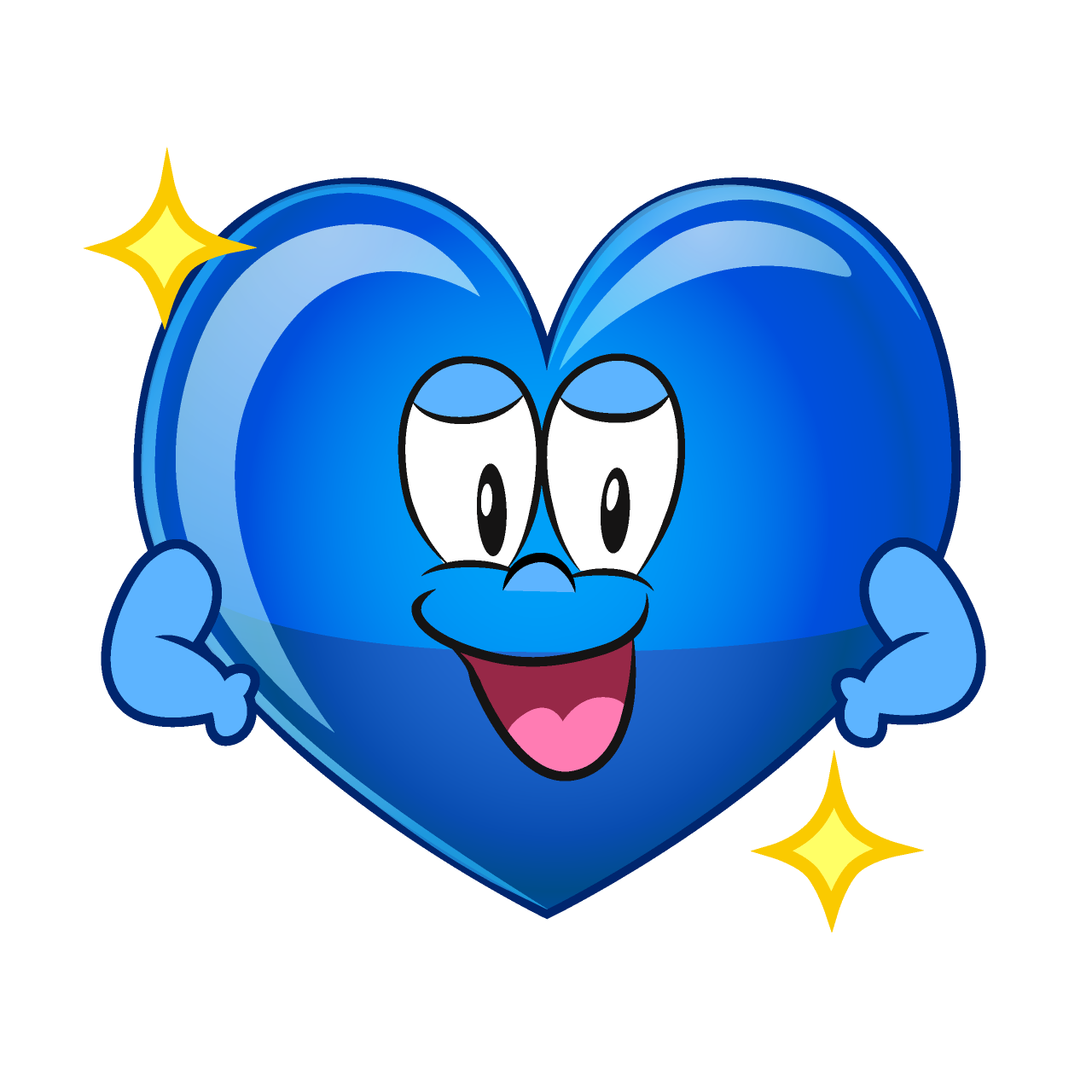 Glitter Blue Heart