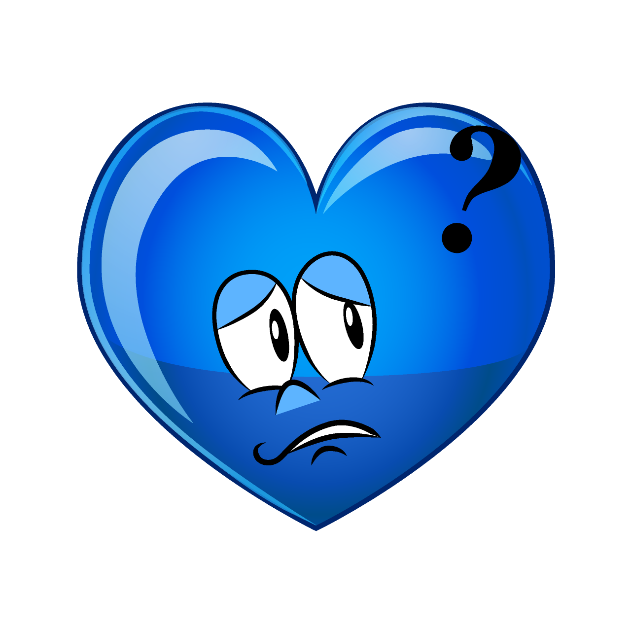 Thinking Blue Heart