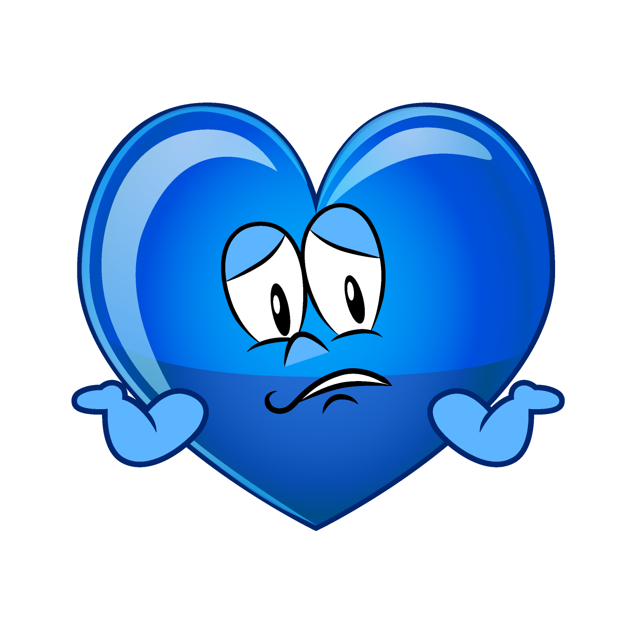 Troubled Blue Heart