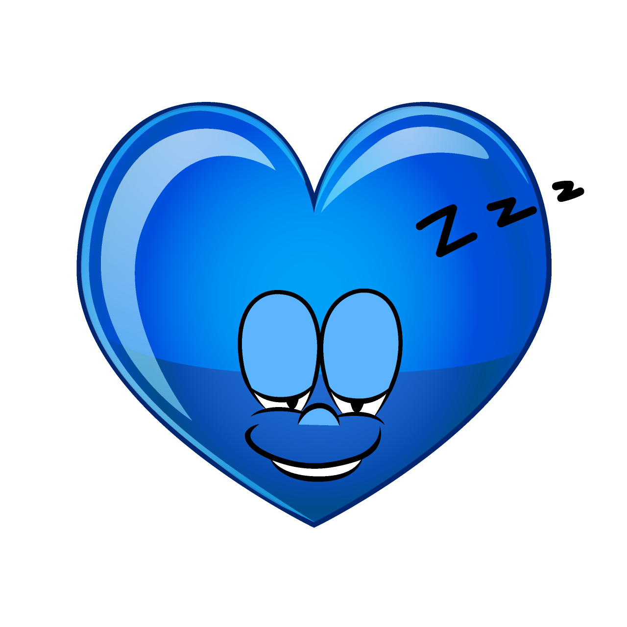 Sleeping Blue Heart