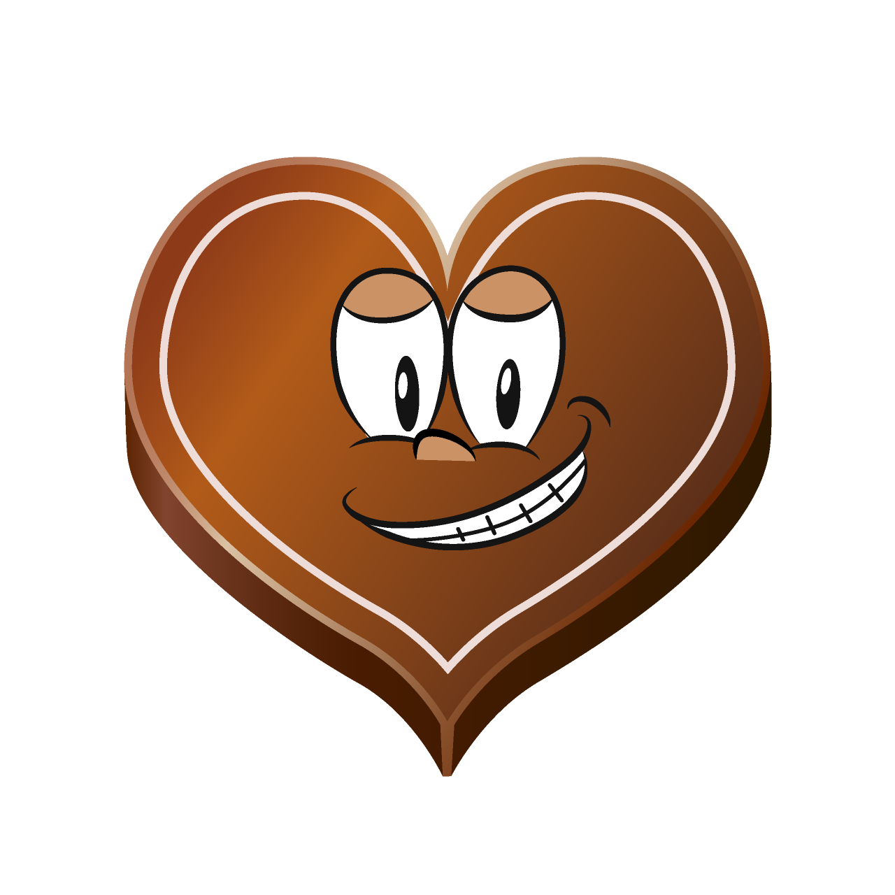 Grinning Heart Chocolate