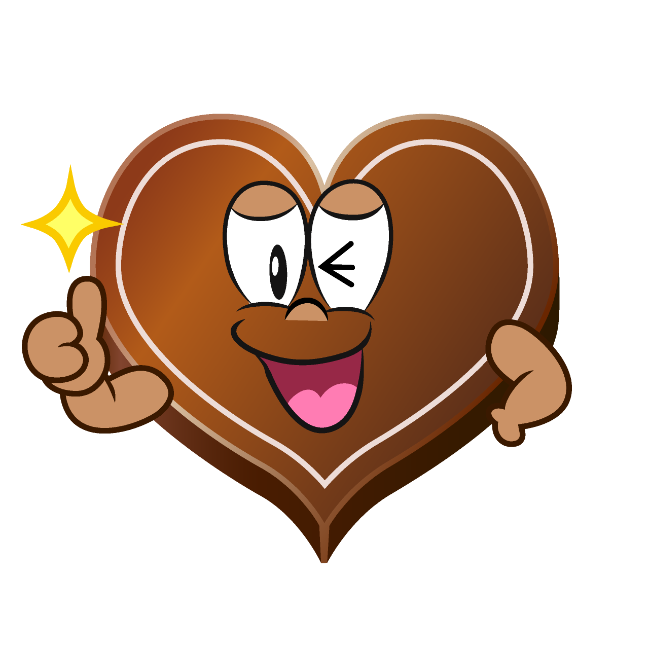 Thumbs up Heart Chocolate