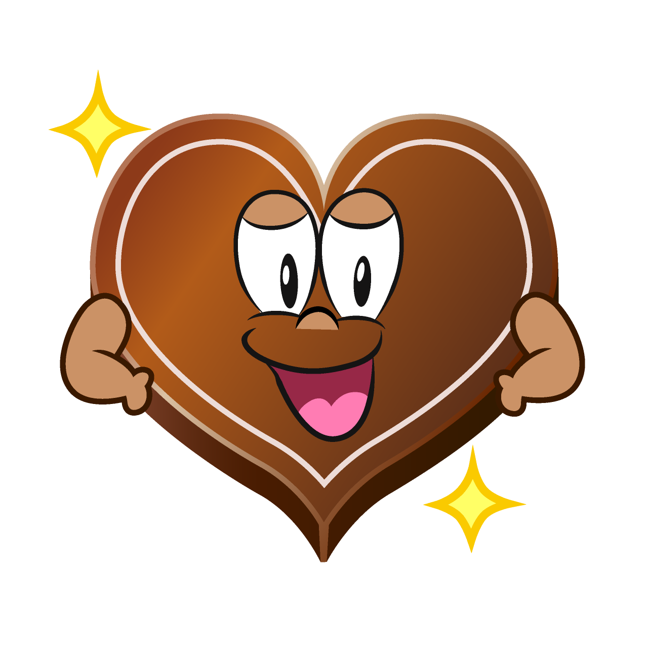 Glitter Heart Chocolate