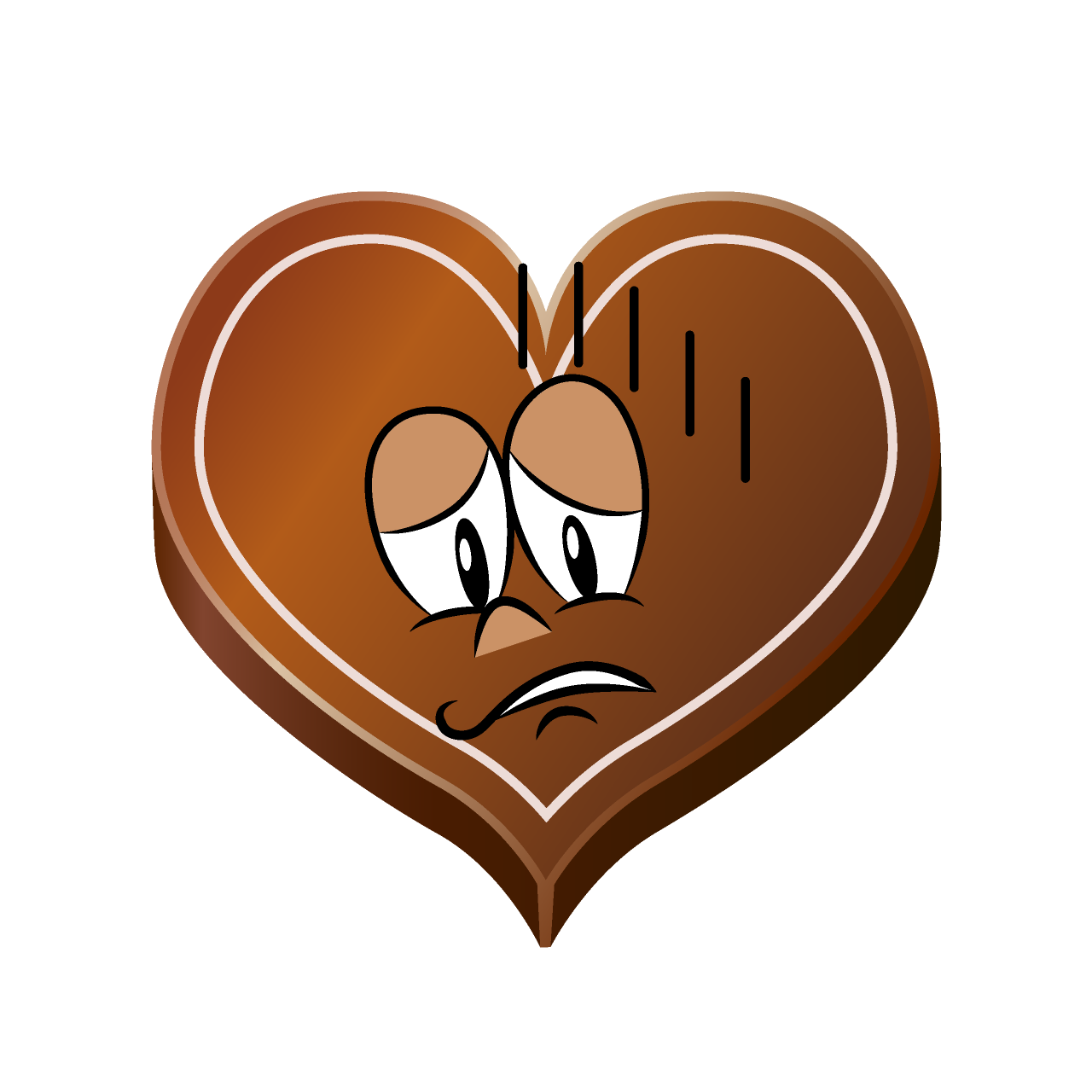 Depressed Heart Chocolate