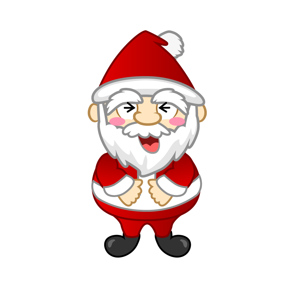 Laughing Mini Santa