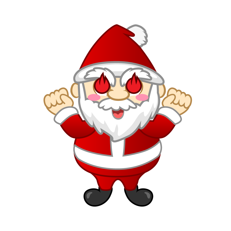 Enthusiasm Mini Santa