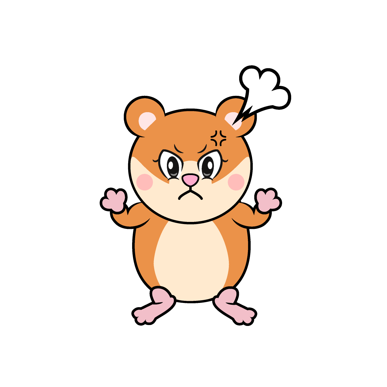 Hamster Enojado