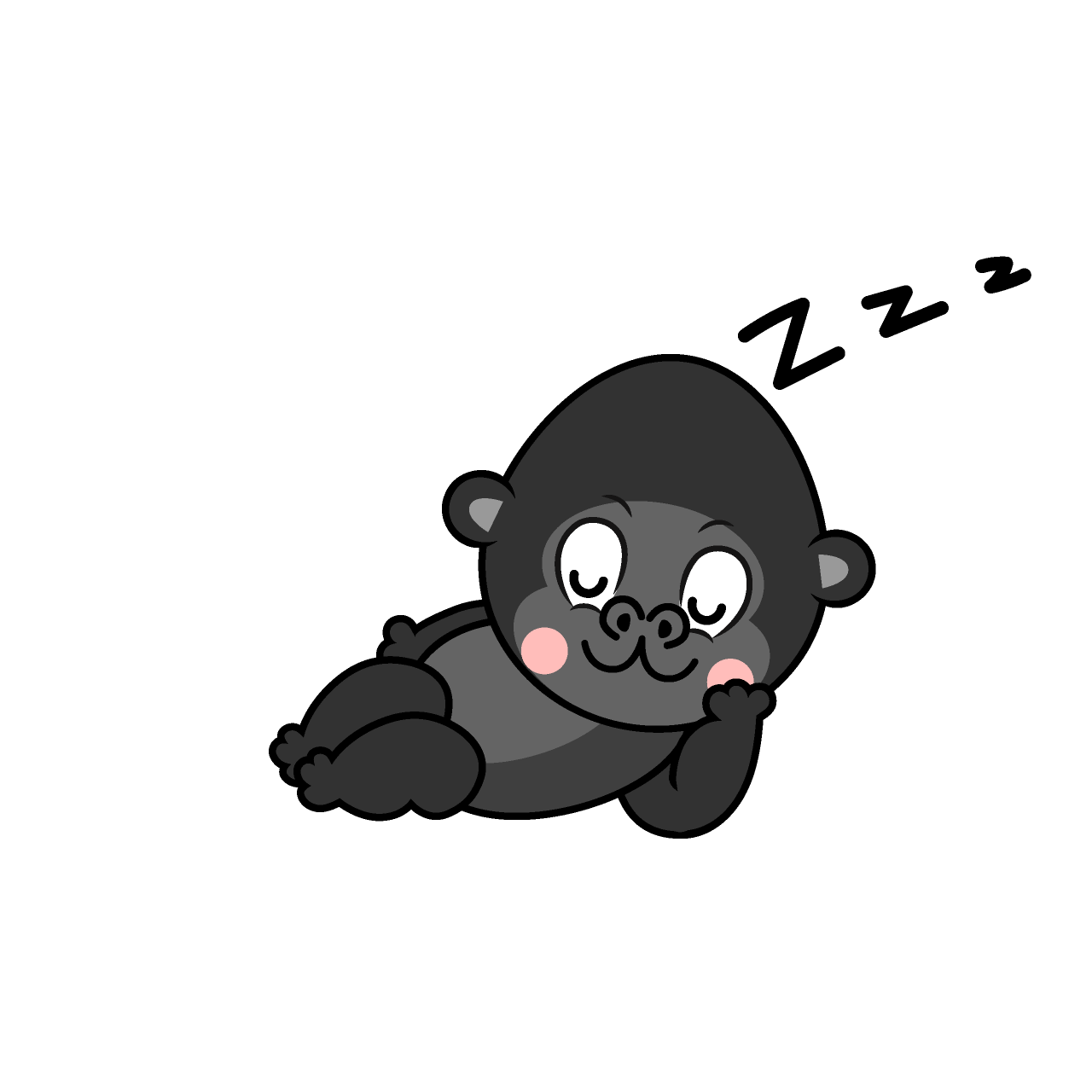 Sleeping Gorilla