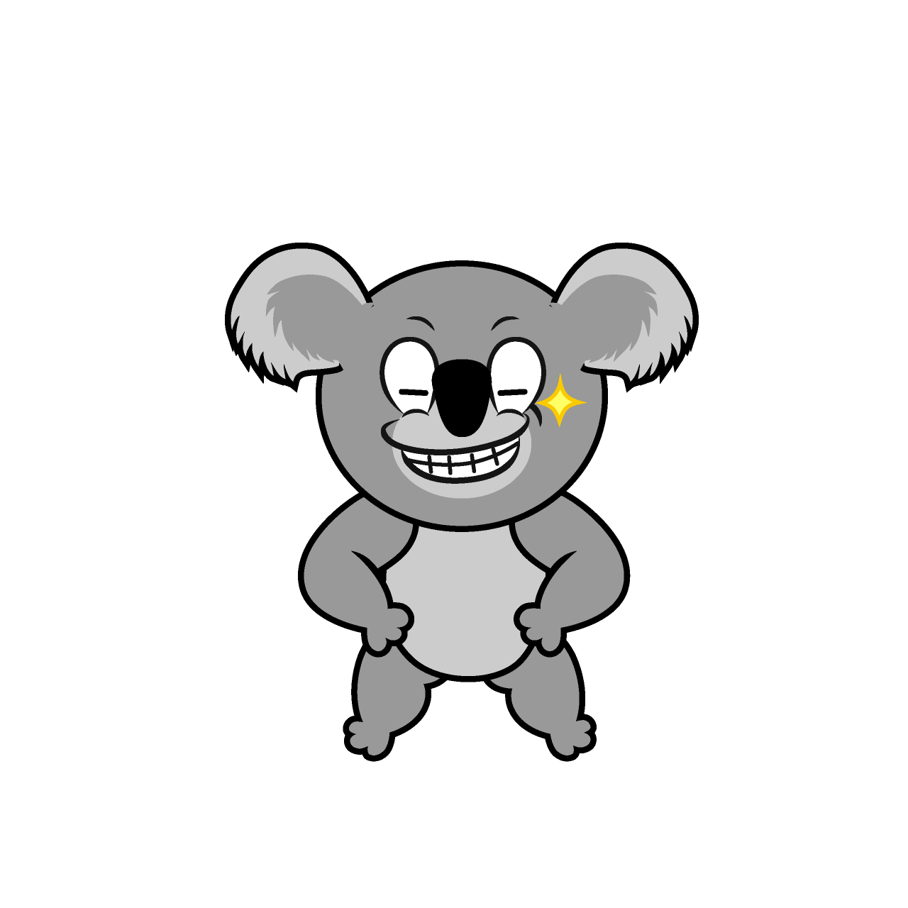 Koala Sonriendo