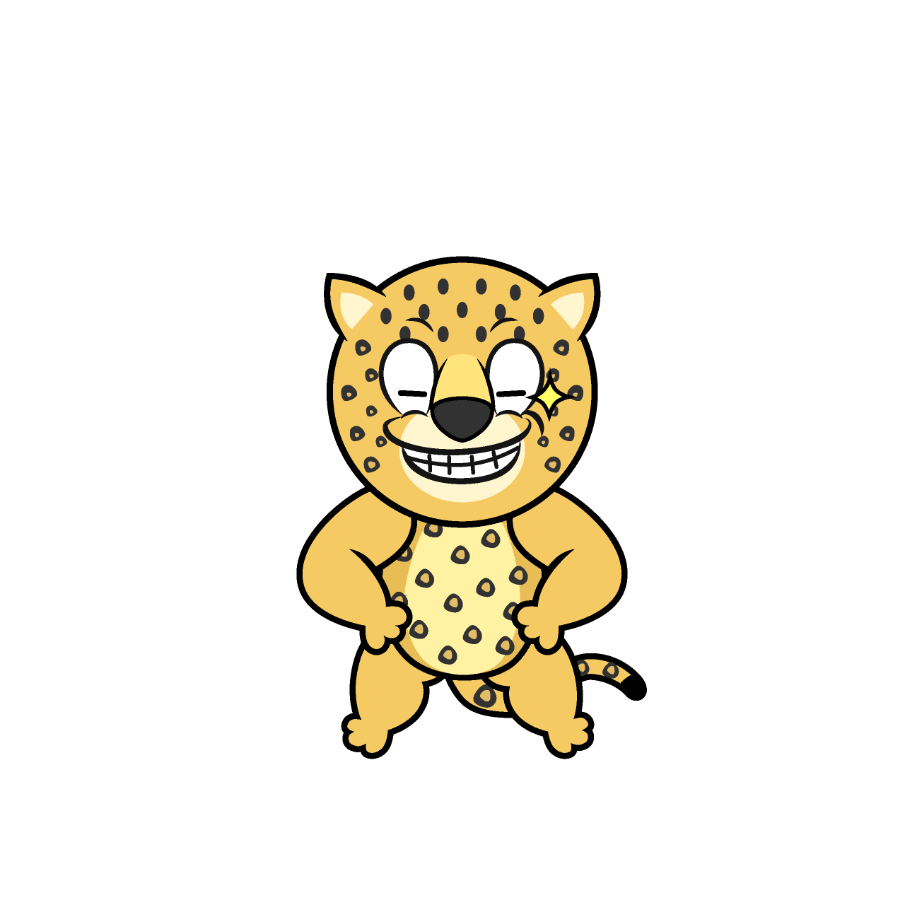 Leopardo Sonriendo