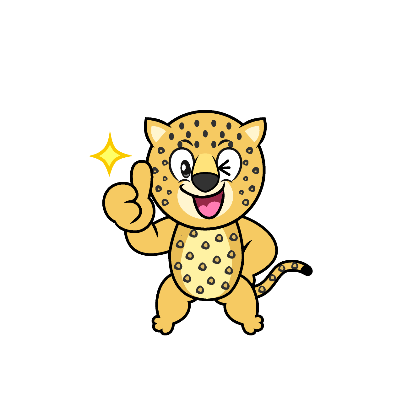 Leopardo Pulgar Arriba
