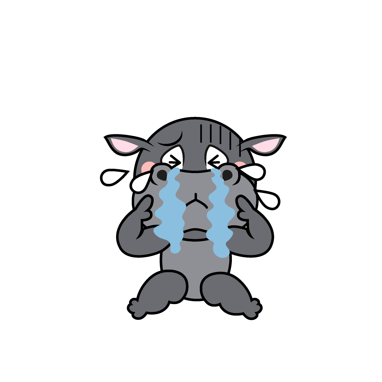 Hipopótamo Llorando