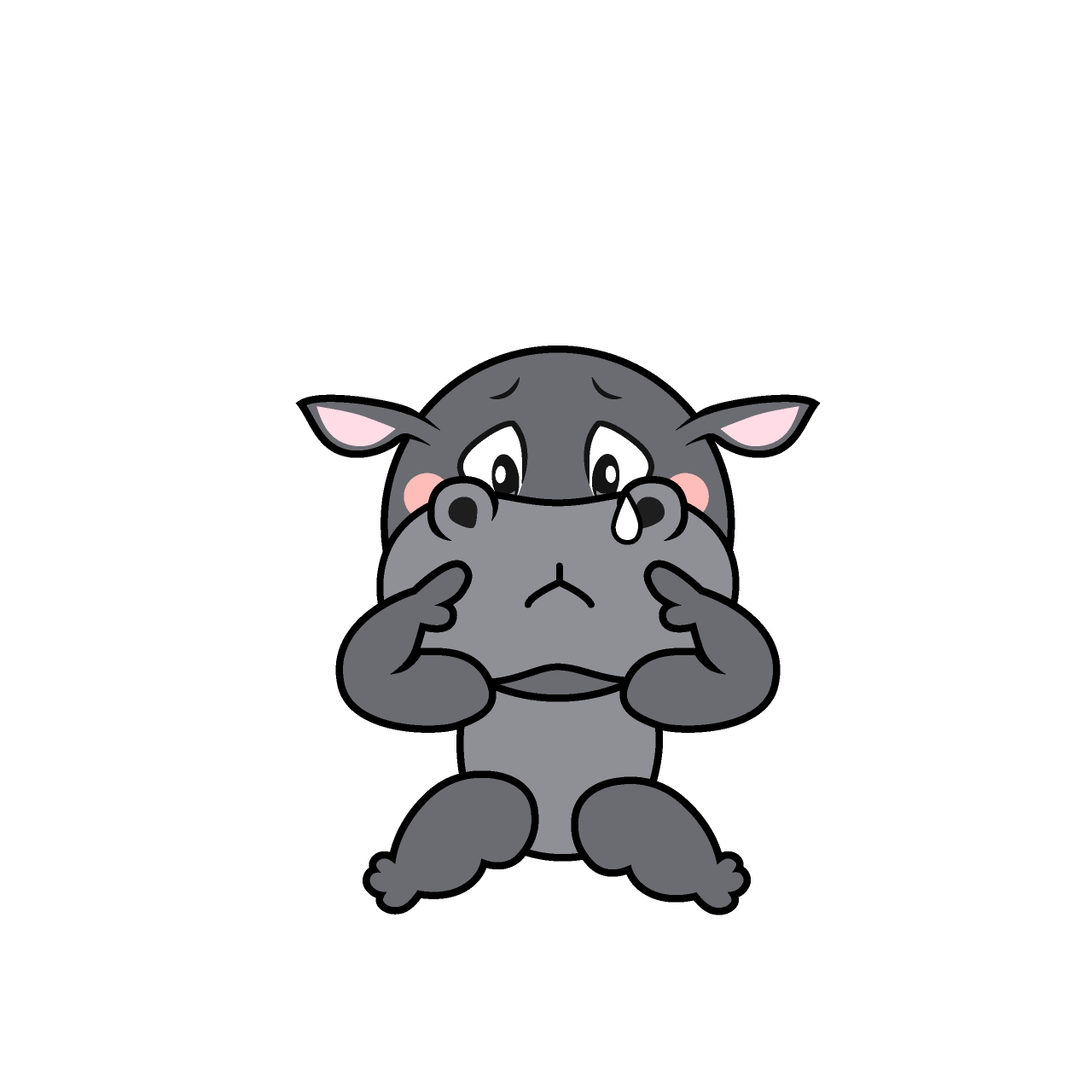 Hipopótamo Triste