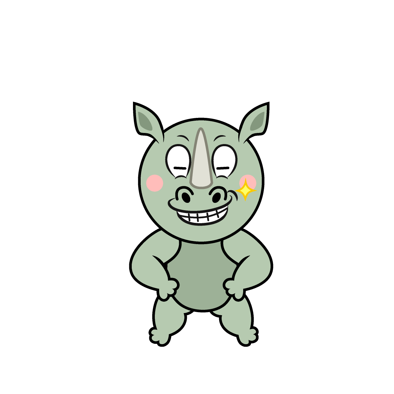 Grinning Rhino