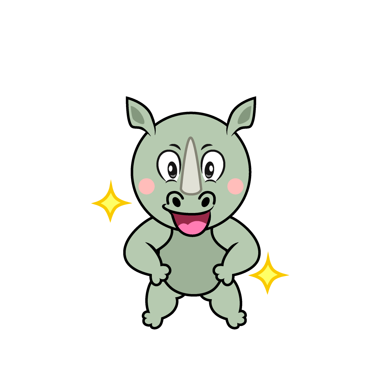 Glitter Rhino