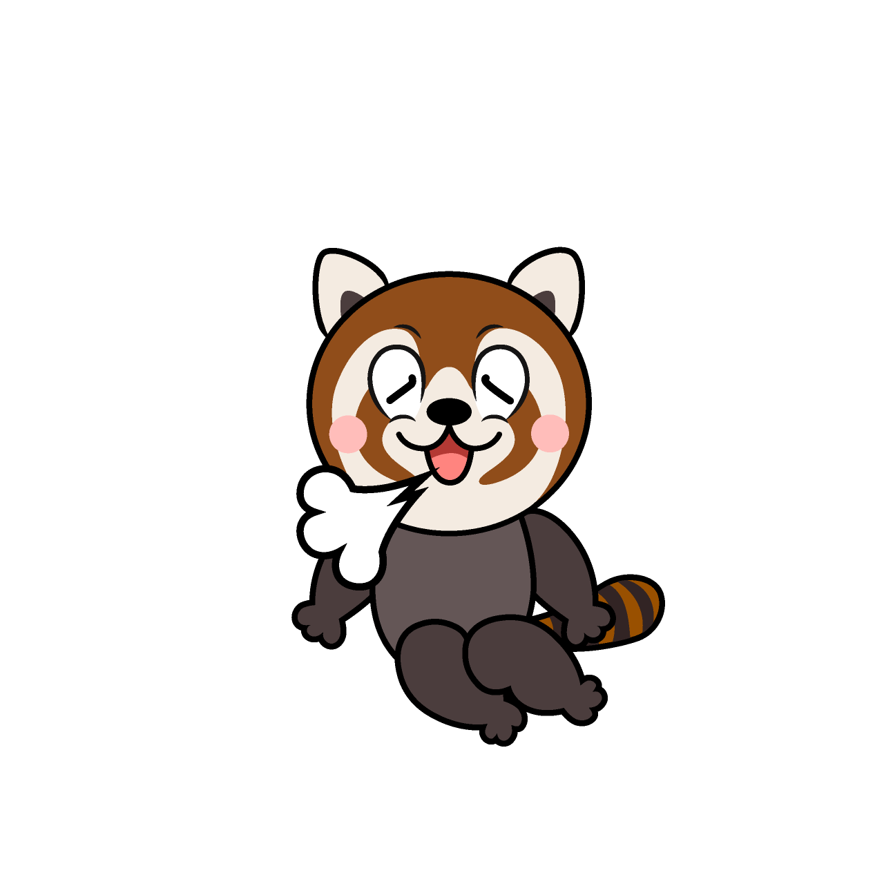 Panda Rojo Relajado